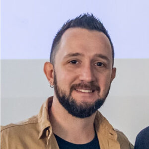 Foto de Alexandre dos Matos, membro organizador do Festival de Cinema de Jaraguá do Sul, 8° edição realizada em 2025.