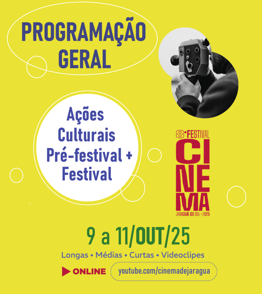 Banner do popup do 8° Festival de Cinema de Jaraguá do Sul - Programação geral.