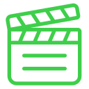 Ícone de uma claquete